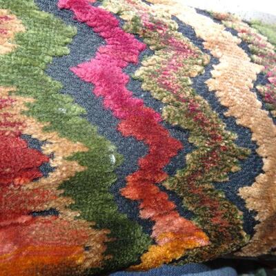 Vintage Carpet Bag Clutch, Great Fall Colors 