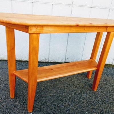 Lot #14 Solid Wood Console Table
