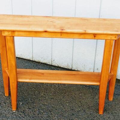 Lot #14 Solid Wood Console Table