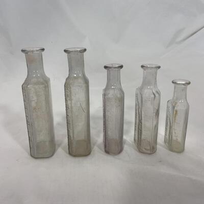 -26- VINTAGE | Five Milbauer Prescription Bottles | Clintonville, WI