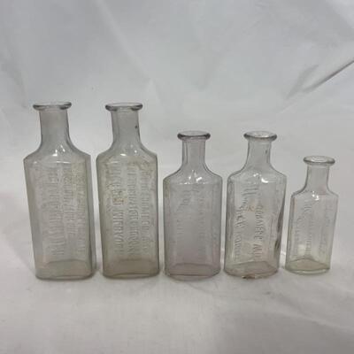 -26- VINTAGE | Five Milbauer Prescription Bottles | Clintonville, WI