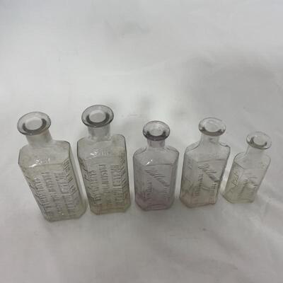 -26- VINTAGE | Five Milbauer Prescription Bottles | Clintonville, WI