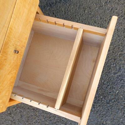 Lot #15 Solid Wood Office Cabinet w/ File Drawer
