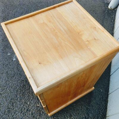 Lot #15 Solid Wood Office Cabinet w/ File Drawer