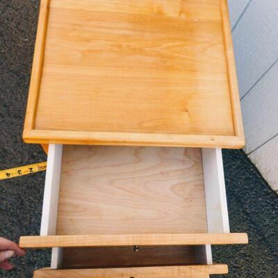Lot #15 Solid Wood Office Cabinet w/ File Drawer