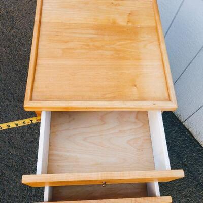 Lot #15 Solid Wood Office Cabinet w/ File Drawer