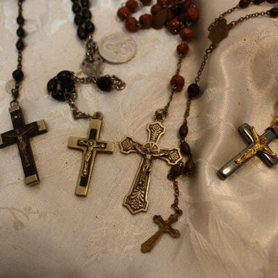 vintage Rosary lot