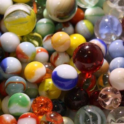 Mixed vintage lot marbles 