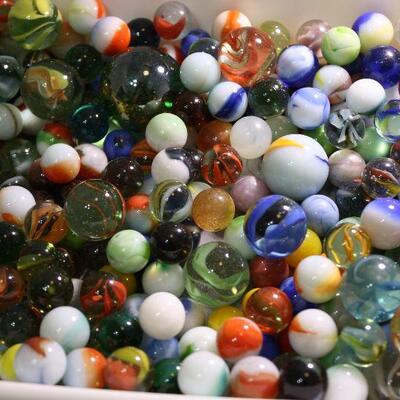 Mixed vintage lot marbles 