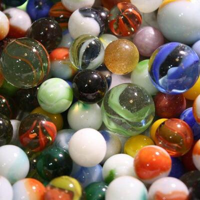 Mixed vintage lot marbles 