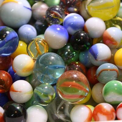 Mixed vintage lot marbles 