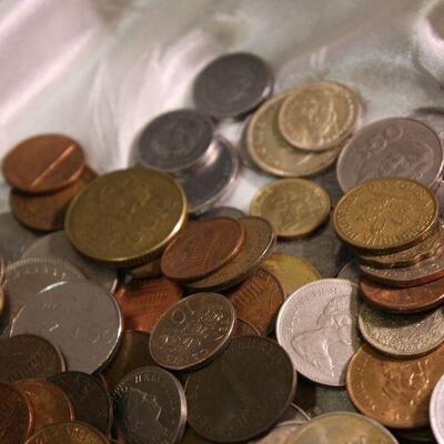 Lot 2 mixed vintage foreign coins 