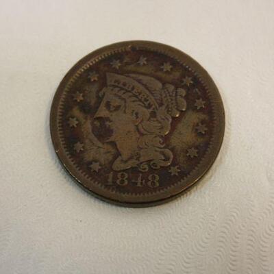 1848 Large One Cent 