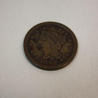 1848 Large One Cent 