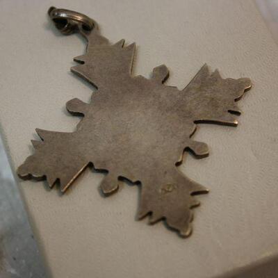 Scandinavian 830 silver cross pendant