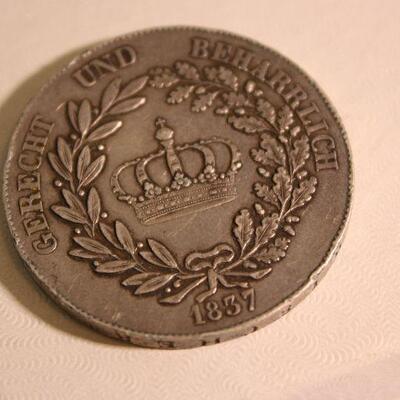1837 Bavarian Thaler Bayern 