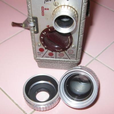 Lot 165 Vintage Bell & Howell 22 Movie Camera 8mm Case & Lenses