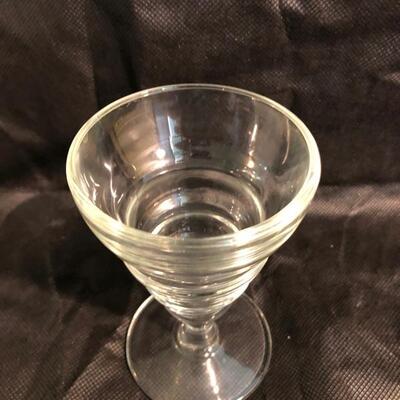 Vintage wine or parfait glasses