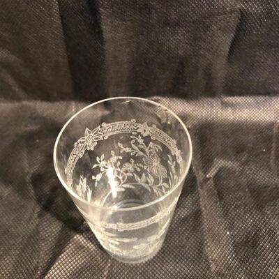 Antique Cut crystal Juice or aperitif glasses