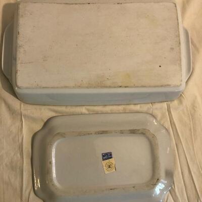 William sonoma blue and white Chinese style serving dishes