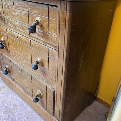 Vintage Green Marble Top Dressers