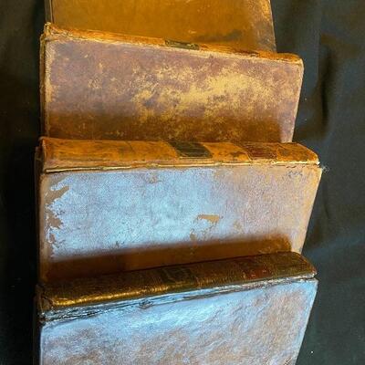 Lot 131: Antique Leather Bound Books
