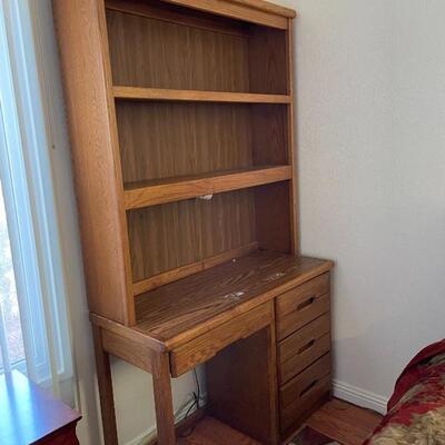 Desk with bookshelves