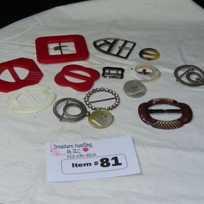 Vintage Belt Clips Lot #88