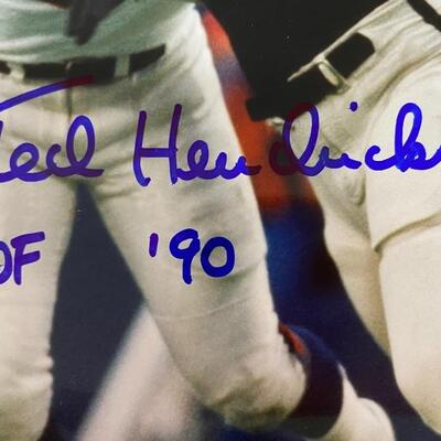 Autographed Ted Hendricks Football Photo.