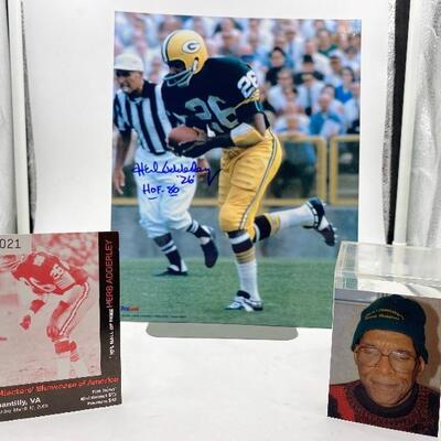 Autographed Herb Adderley Football Photo.