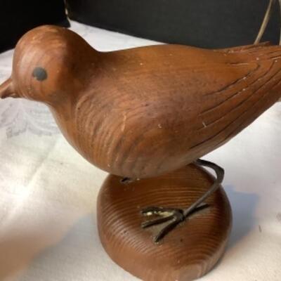 2210 Bob Lehr Baby Blue SCulpture Hain Bird Carvings E.Yeagle Carved Bird 