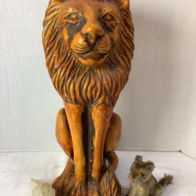 2212 Steiff Stuffed Lion Cub Lion Statue 