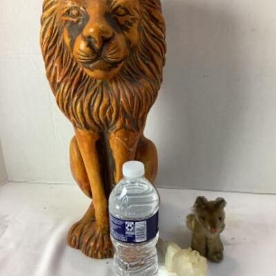 2212 Steiff Stuffed Lion Cub Lion Statue 