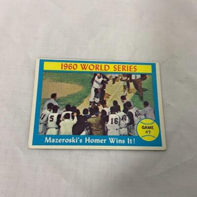 -34- MAZEROSKI | 1960 World Series Walk Off | 1961 TOPPS #312