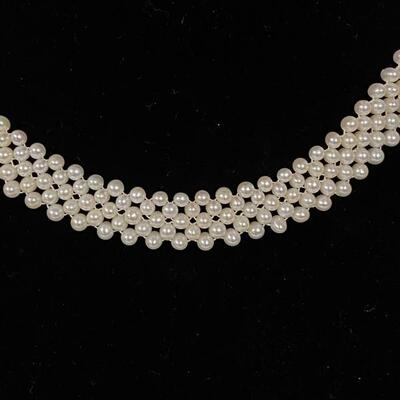 Pearl Necklace with 14K YG Clasp