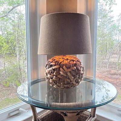 Super Cool Woven Seagrass Table Lamp 