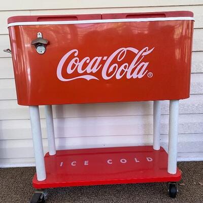 Coca-Cola Rolling Cooler