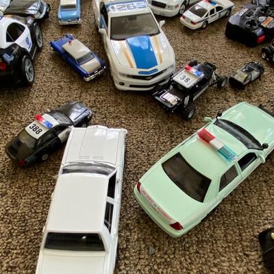 Toy Police Car Lot 