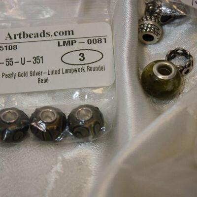 Quality beads! Strands, loose, Lapis, Malichite, Agate, Sterling, Carnelian, Artwork, Glass, Wedding Cake