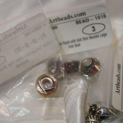 Quality beads! Strands, loose, Lapis, Malichite, Agate, Sterling, Carnelian, Artwork, Glass, Wedding Cake