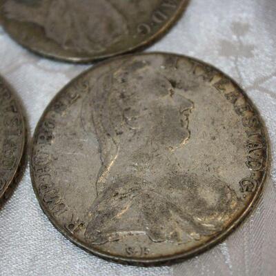 3 1780 Maria Theresa Thaler coins Austria