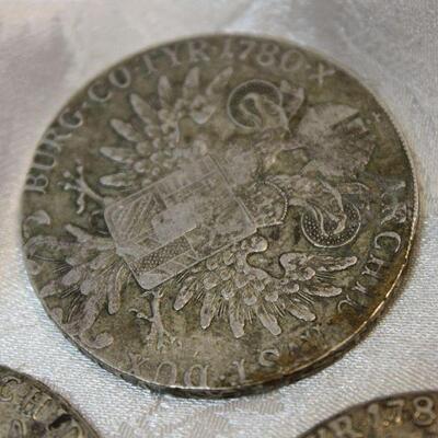 3 1780 Maria Theresa Thaler coins Austria