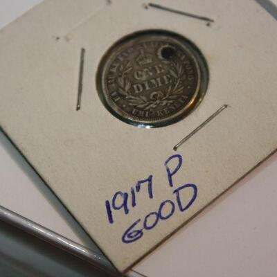 1883 Hawaii King Kalakaua Dime holed