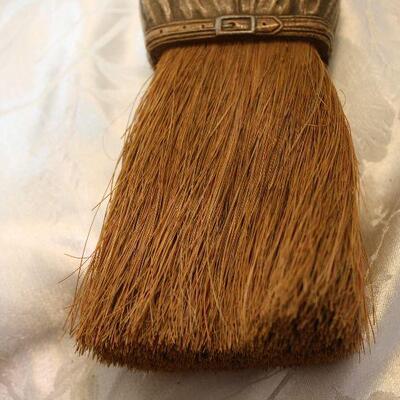Creepy Dickens style figural crumb whisk broom