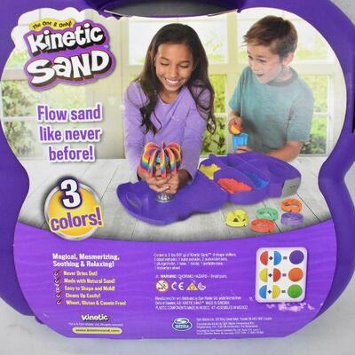 Kinetic Sand Sandwhirlz Playset. Damaged Carry Case