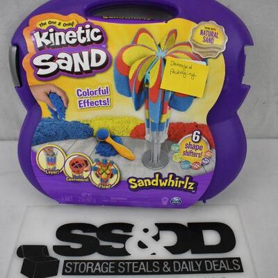 Kinetic Sand Sandwhirlz Playset. Damaged Carry Case