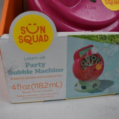 Light Up Bubble Machine by Sun Squad. Open. Used. Works.