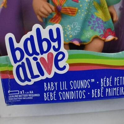 Baby Alive Baby Lil Sounds: Interactive Baby Doll - Teal Dress. Doesn't Work