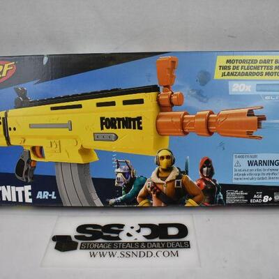 NERF Fortnite AR-L Elite Dart Blaster. No clip. Untested. As is. |  EstateSales.org