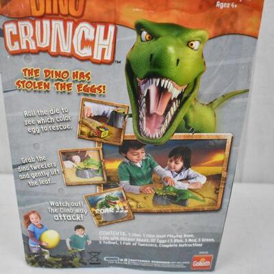 Goliath Dino Crunch Game. Damaged Box. Missing 5 eggs. Still Playable